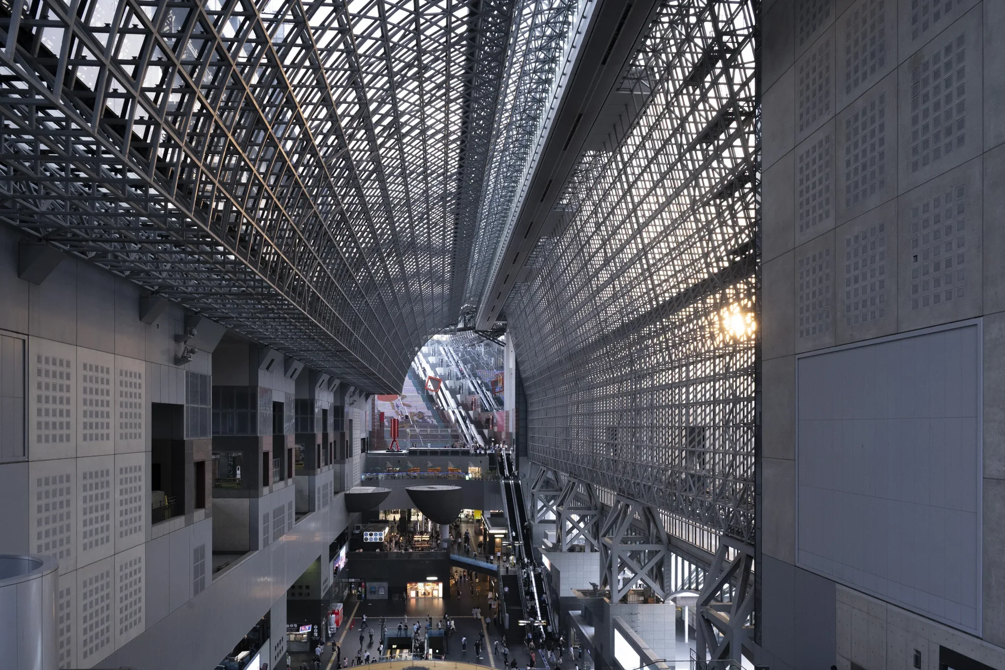 Kyoto Station - Architecture - Sunset