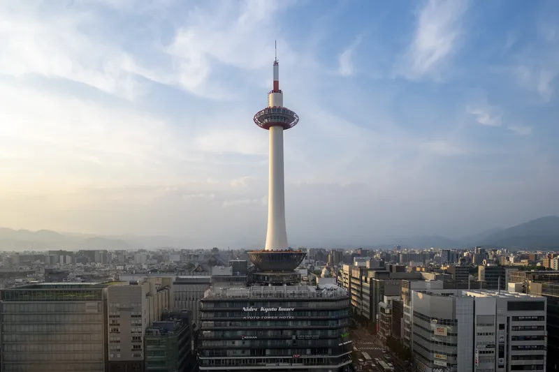 Kyoto Station - Kyoto Tower - Sunset